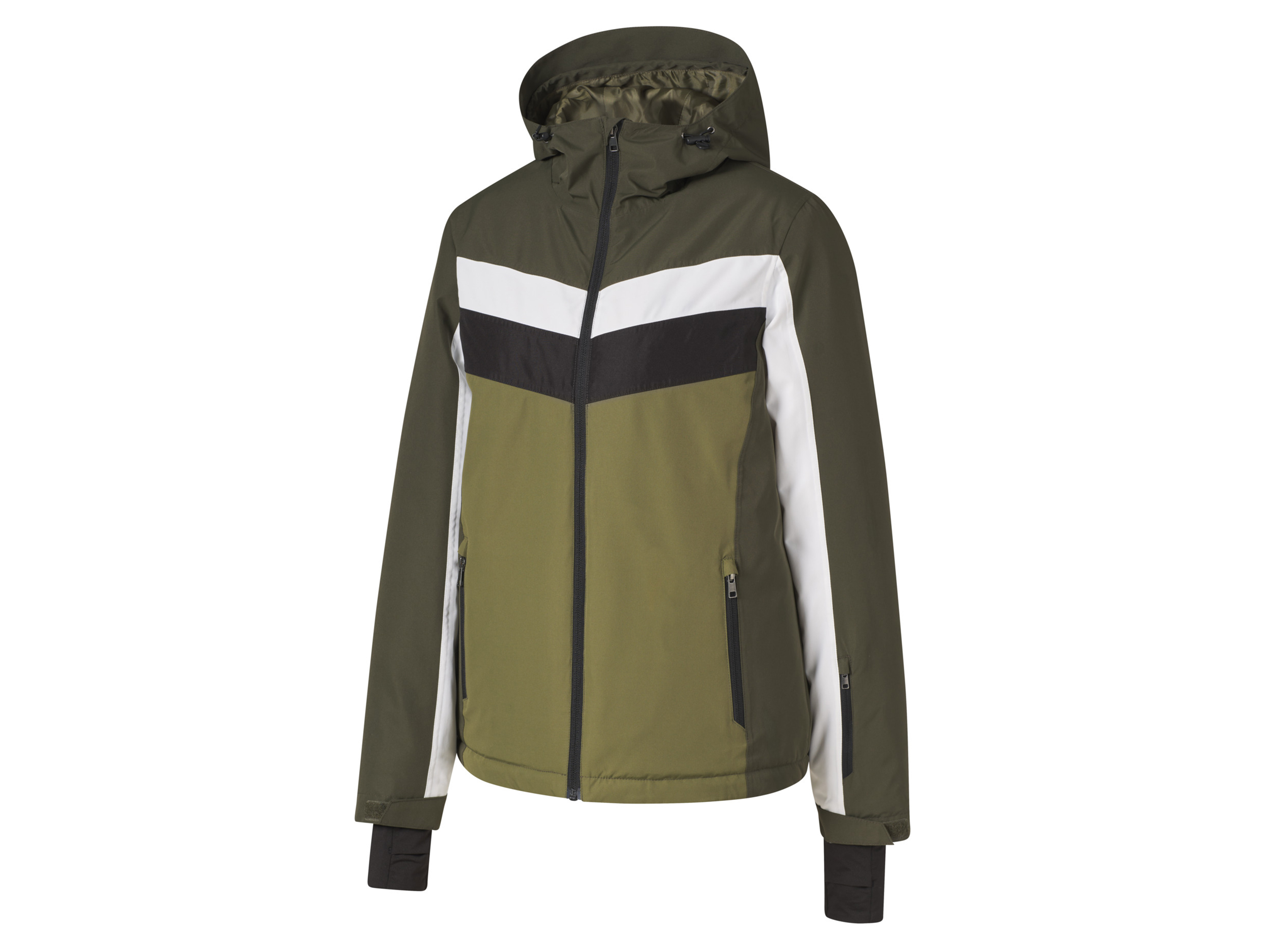 Crivit Kurtka narciarska damska z technologią Thermolite EcoMade Khaki, S36/38