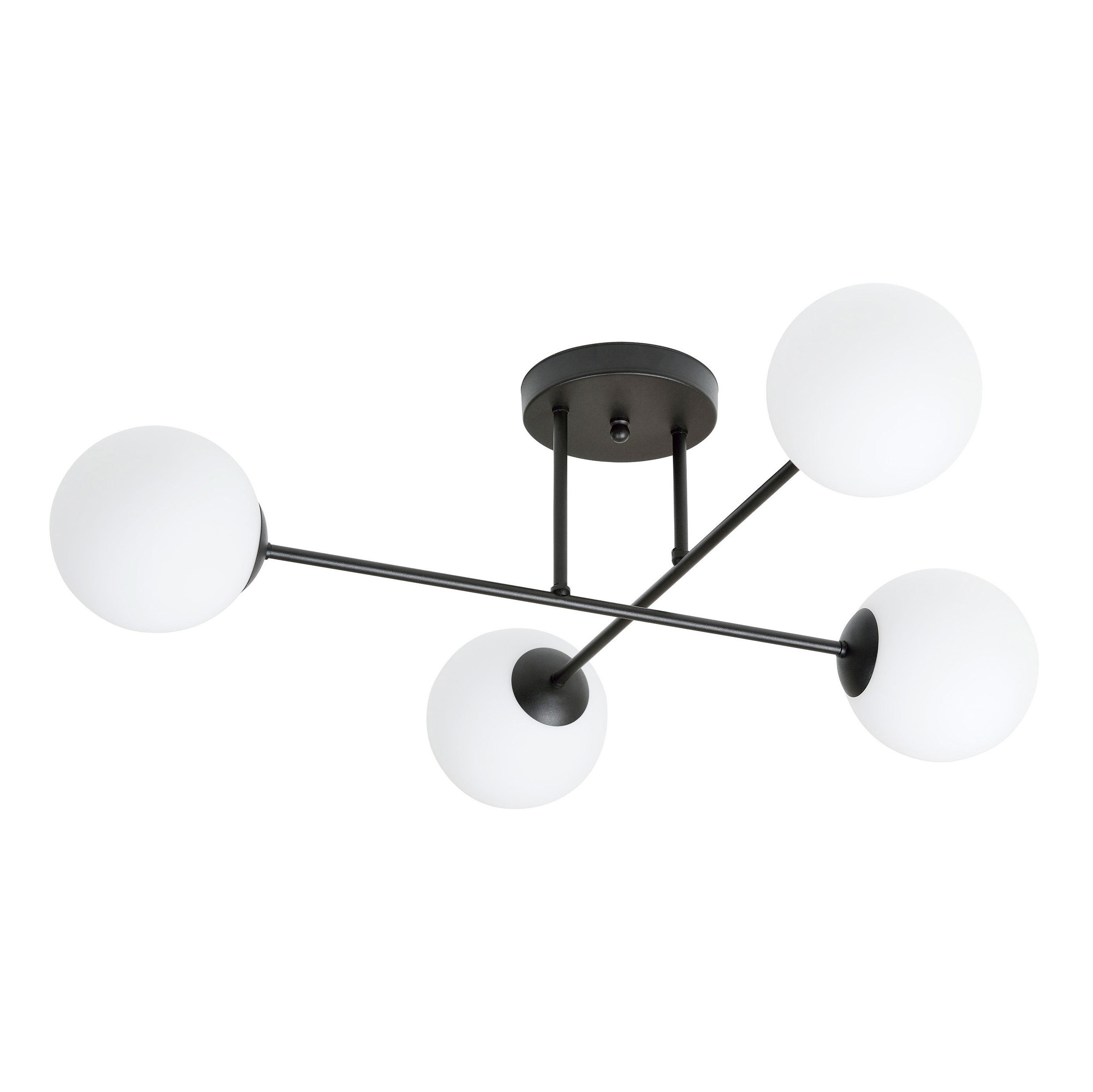 Darmowa Dostawa - Lampa podsufitowa 4x10 W czarna Emibig Roma 12324