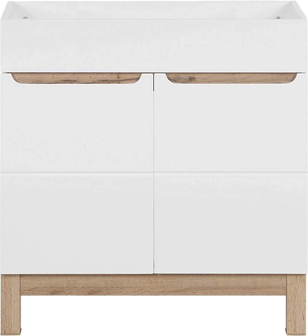 Darmowa Dostawa - Szafka 80x45x84 cm podumywalkowa stojąca biała-dąb Comad Bali White BALIWHITE82180CMFSC