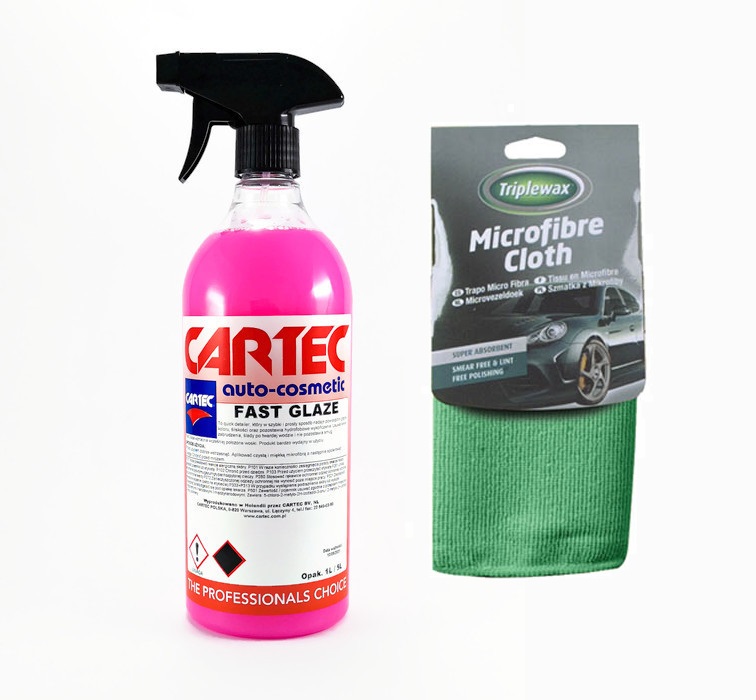 CARTEC FAST GLAZE PŁYNNY WOSK 1L+MIKROFIBRA - Petrostar