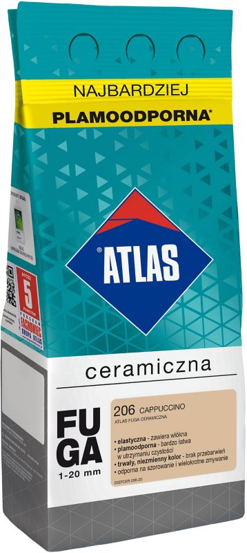 Fuga ceramiczna Atlas 206 cappuccino 2 kg