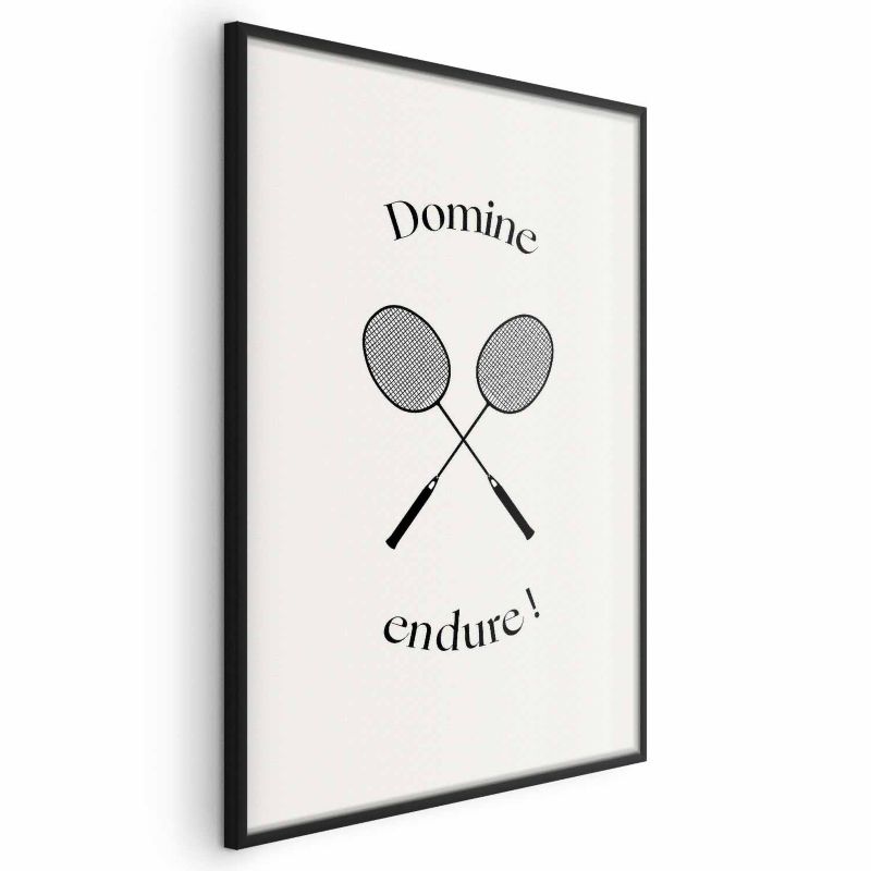 Plakat Artgeist Rakiety do badmintona 60x90 cm z ramą czarną 1 szt
