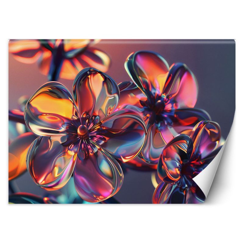 Fototapeta Feeby Szklane kwiaty w pastelowych barwach 250x175 1 szt