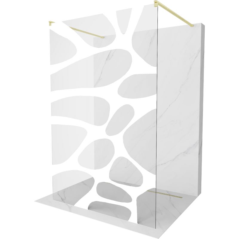 Ścianka prysznicowa Mexen Kioto biały wzór 130x200 cm 800-130-002-55-97 1 szt.