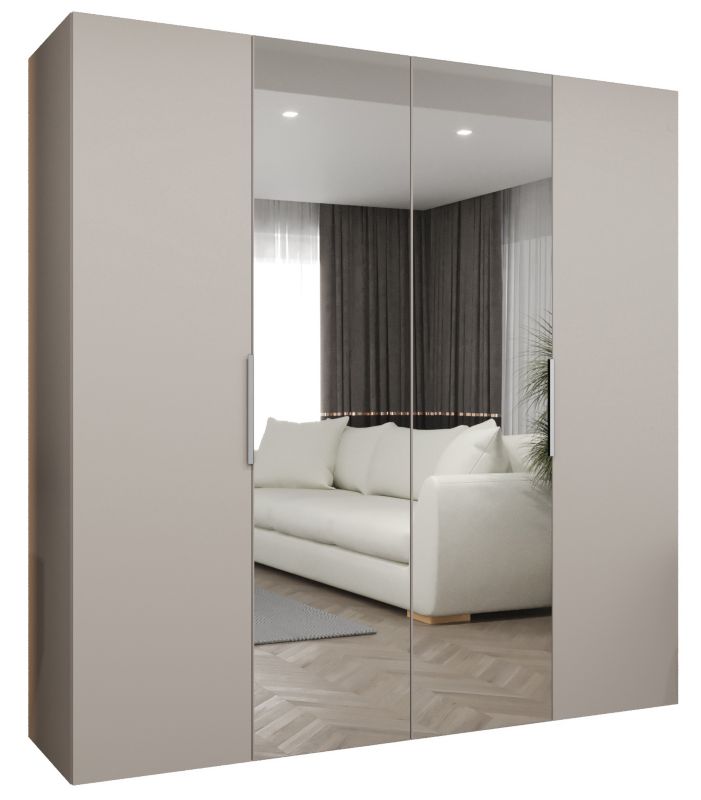 Szafa uchylna Abiks MARBELLA 2 200 wys 202 cm Kaszmir + Kaszmir 1 szt
