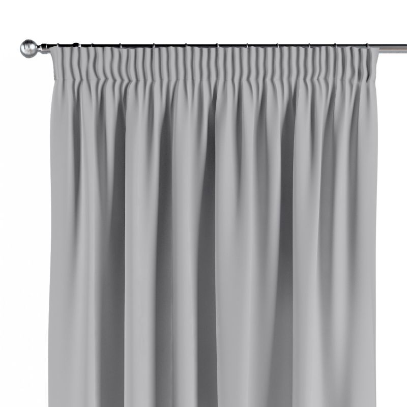 Zasłona na taśmie marszczącej 1 szt. 130 x 245 cm Dekoria srebrny 1 szt.