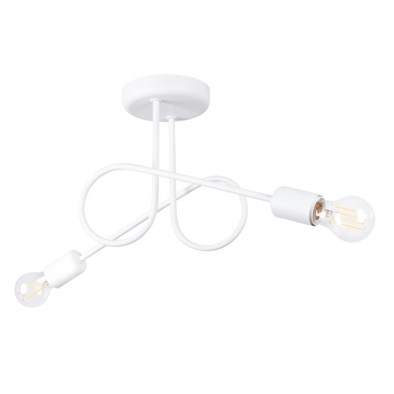 Żyrandol Sollux Lighting LOOP 2 biały 1 szt.