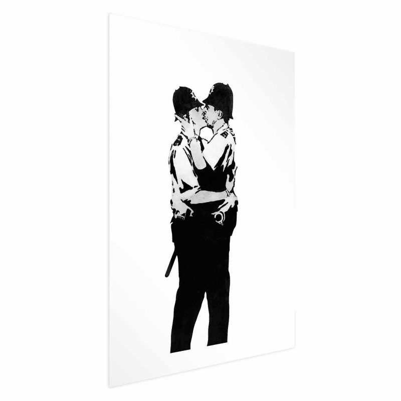 Plakat Artgeist Kissing Coppers 29,7x42 cm bez ramy 1 szt