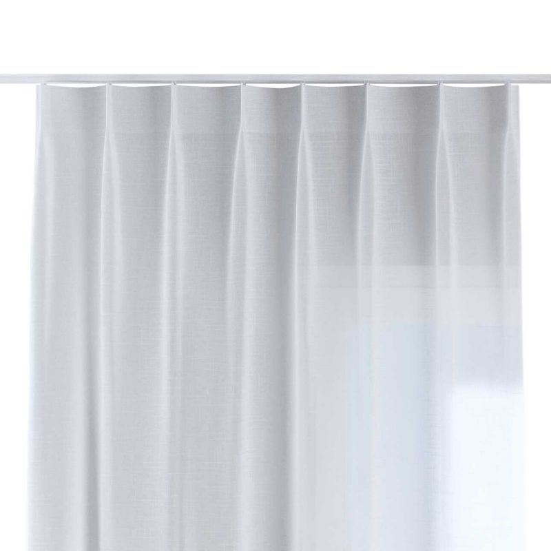 Zasłona na haczykach flex pojedynczych 140 x 260 cm Dekoria prześwitujący biały 1 szt.