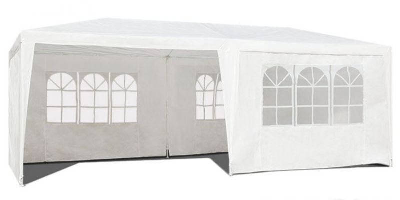 Pawilon ogrodowy MultiGarden handlowy 3x6m 6 ścianek biały 1 szt.