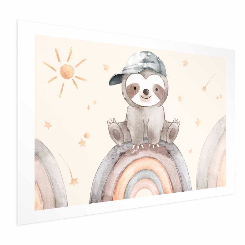 Plakat Artgeist Pośród gwiazdek i tęcz 42x29,7 cm bez ramy 1 szt