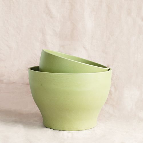 Ekologiczna donica bambusowa Direct Home and Garden 24x16 cm zielona 1 szt.