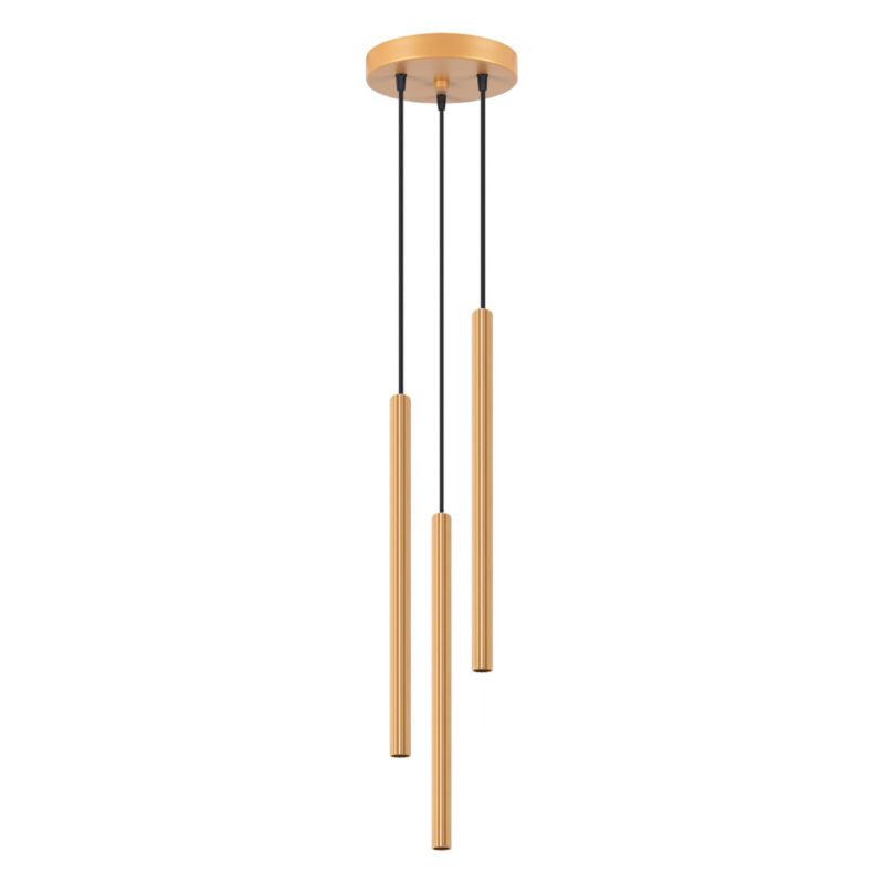 Lampa wisząca Sollux Lighting ARCHE 3P złota 1 szt.