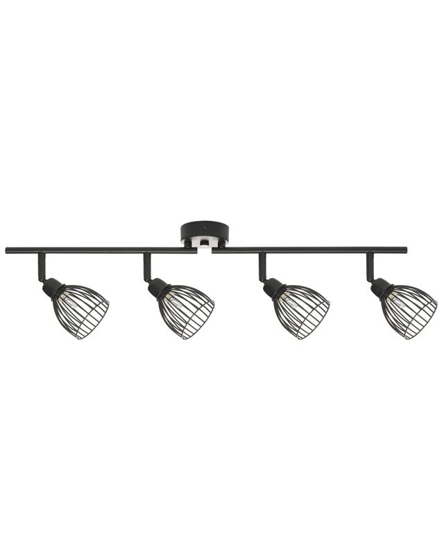Lampa spot 4-punktowa Golok Regulowana Metal Czarny 1szt.