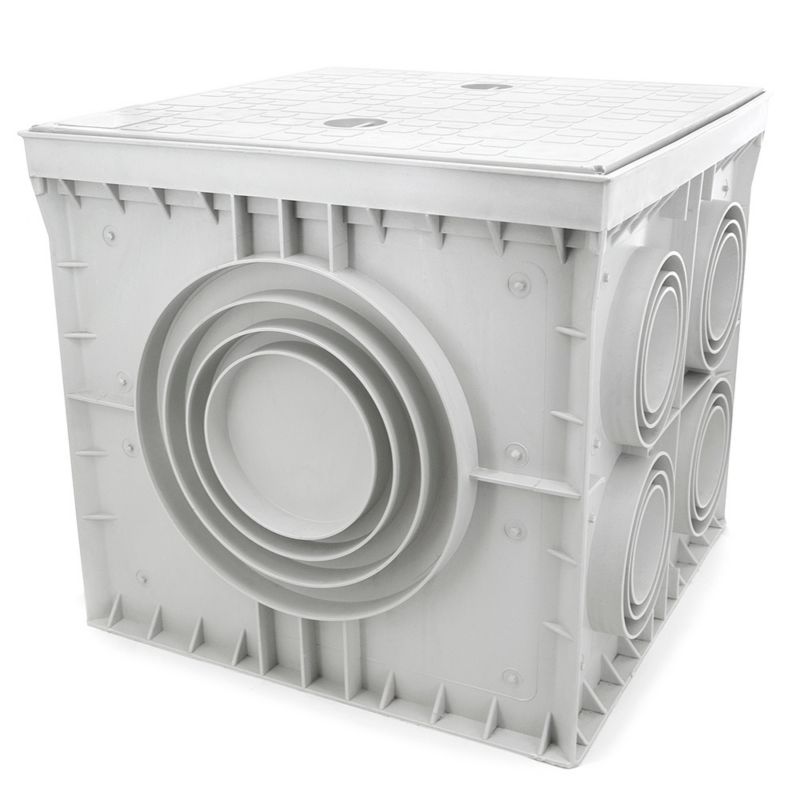 Studzienka odgromowa, kontrolno-pomiarowa ELS Elektrotechnika SG555555-10 550x550x550 mm, puszka gruntowa IP55 z uszczelką, 1 szt.