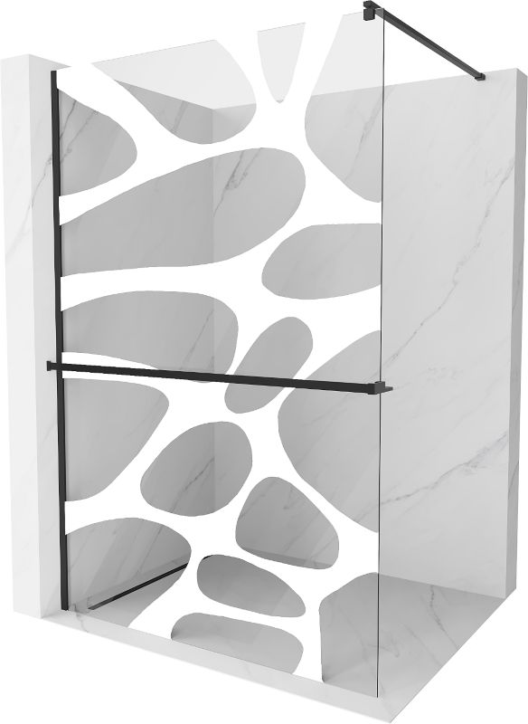 Ścianka prysznicowa Mexen Kioto+ biały wzór 100x200 cm 800-100-121-70-97 1 szt.