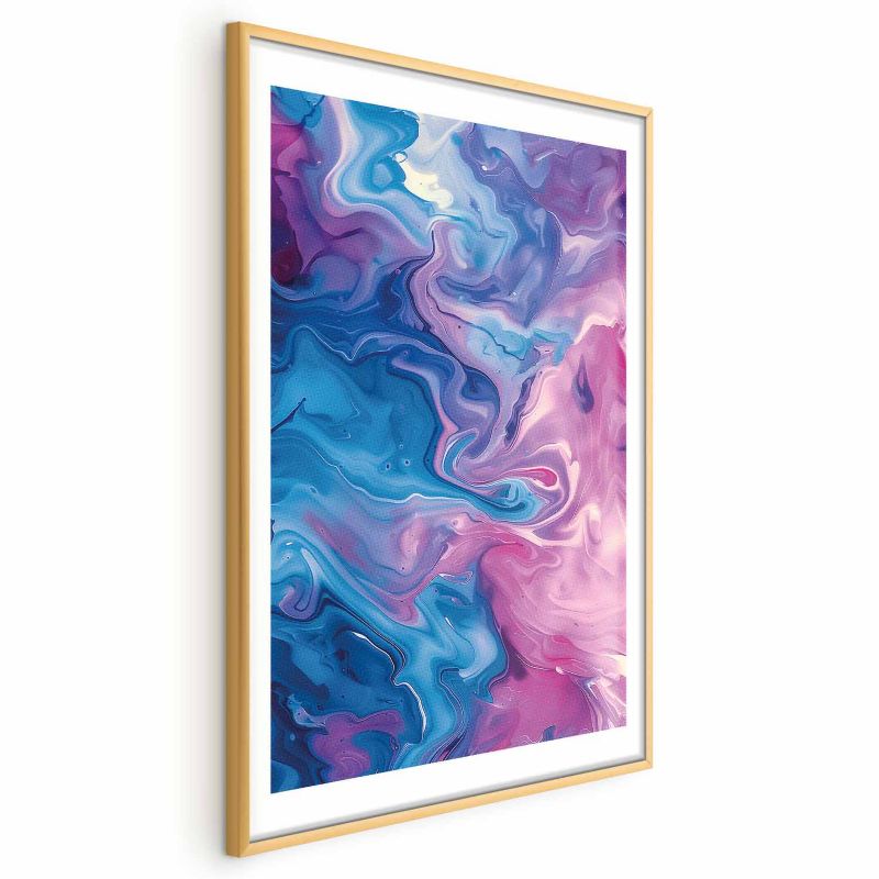 Plakat Artgeist Nocne Przepływy 21x30 cm z ramą złotą 1 szt