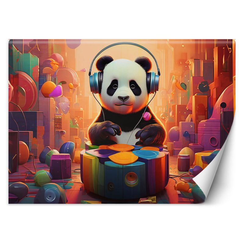 Fototapeta Feeby Panda w słuchawkach 250x175 1 szt