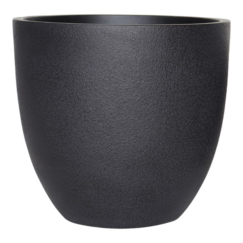 Donica Verve 37 cm czarna struktura