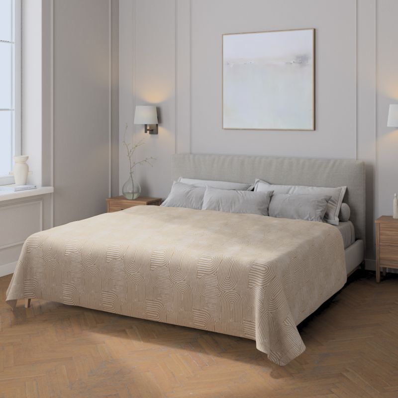 Pled narzuta 220x260cm Dekoria 220x260cm beżowo-ecru 1 szt.
