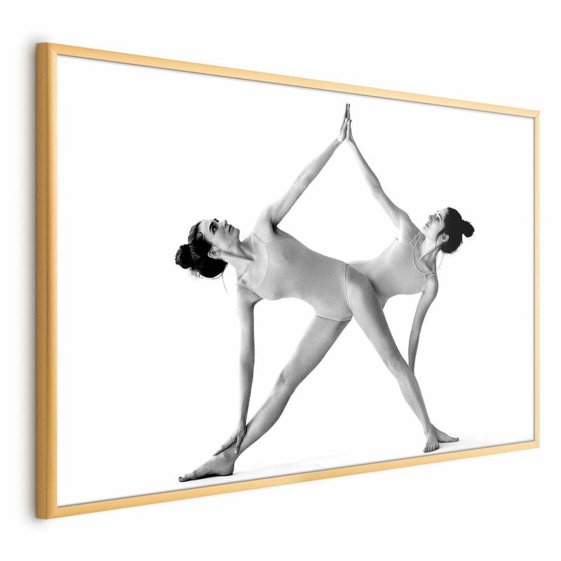 Plakat Artgeist Joga 60x40 cm z ramą złotą 1 szt