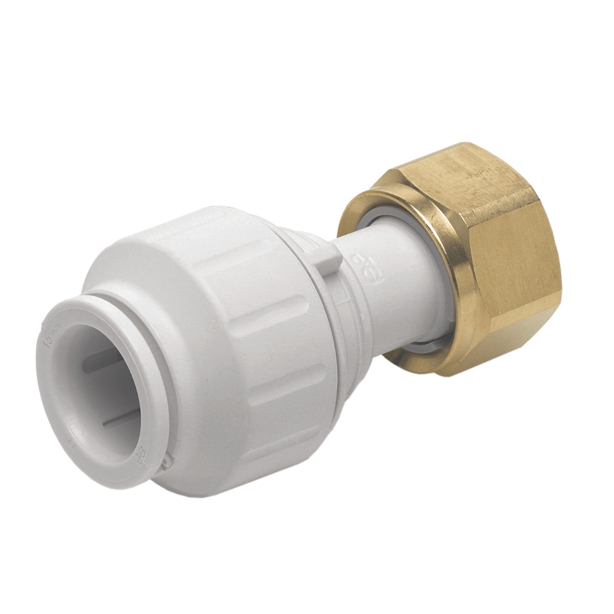 PEMSTC1214 John Guest złączka prosta 12 mm na gwint z nakrętką 1/2".