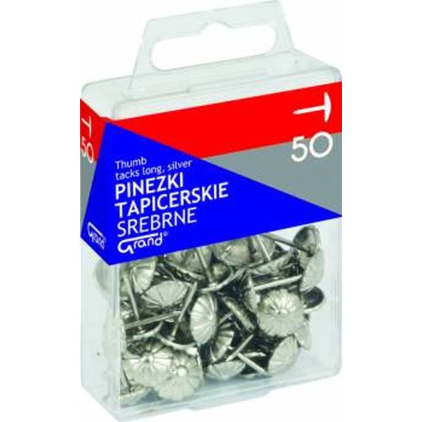 PINEZKA TAPICERSKA SREBRNA 50 GWIAZDKA