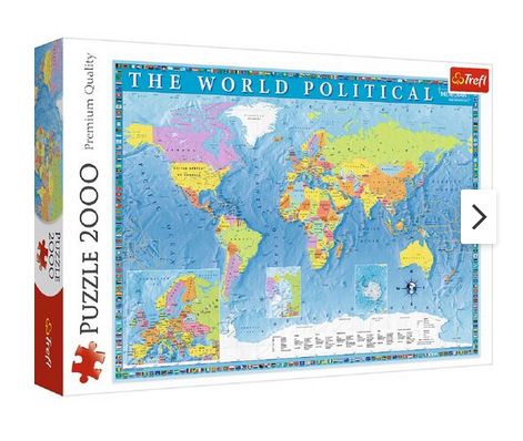 Puzzle 2000 el. POLITYCZNA MAPA ŚWIATA Trefl