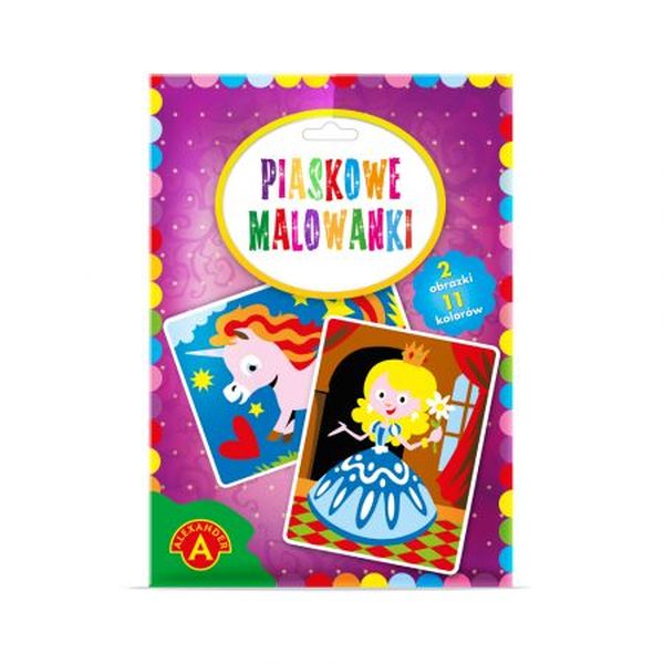 PIASKOWE MALOWANKI KSIĘŻNICZKA JEDNOROŻEC