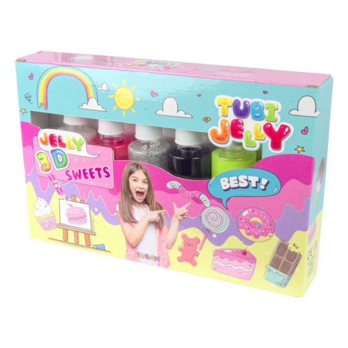Zestaw Tubi Jelly 6 kolorów Słodycze Tuban