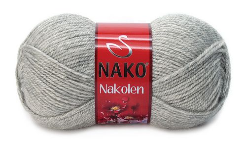 włóczka NAKOLEN kol.195 / jasny popiel .