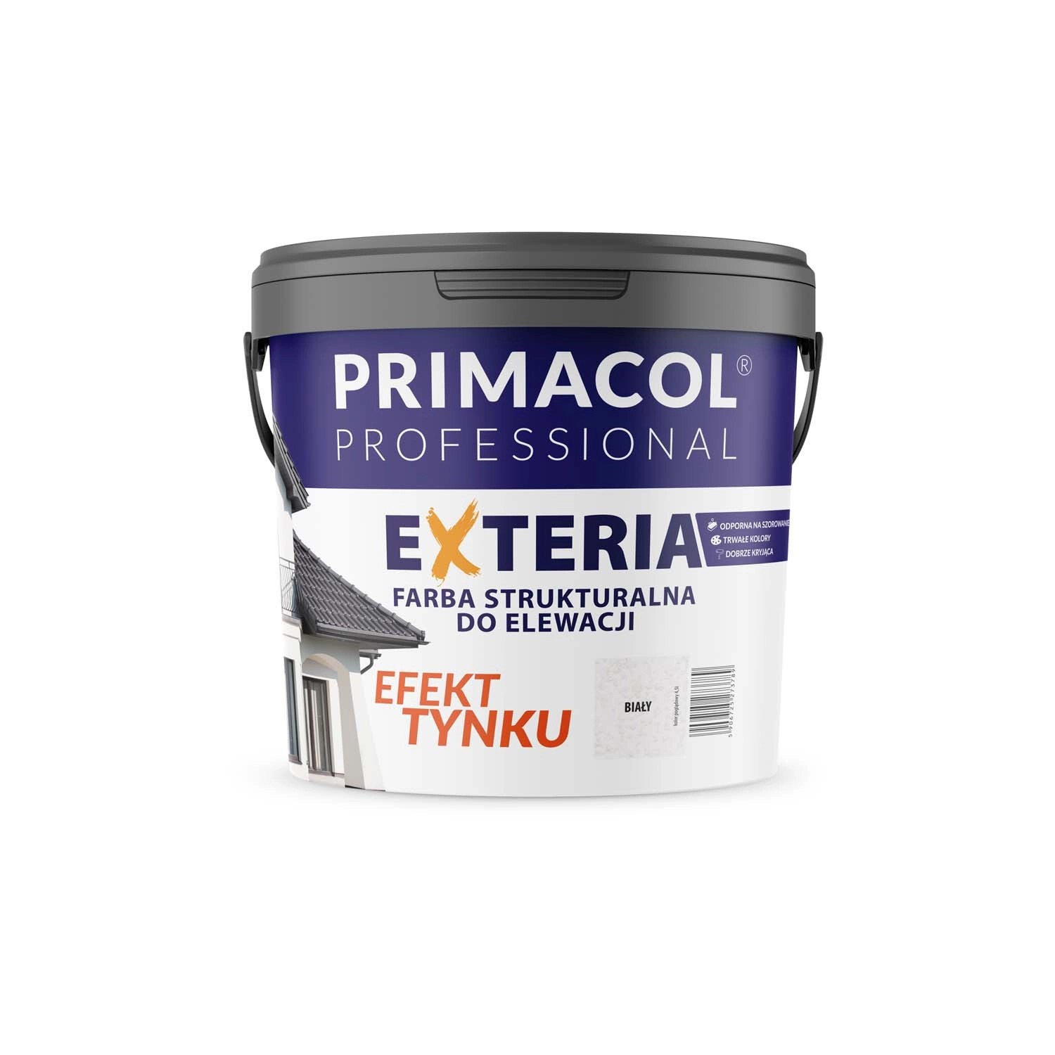 Farba fasadowa Primacol Exteria 4,5l biała