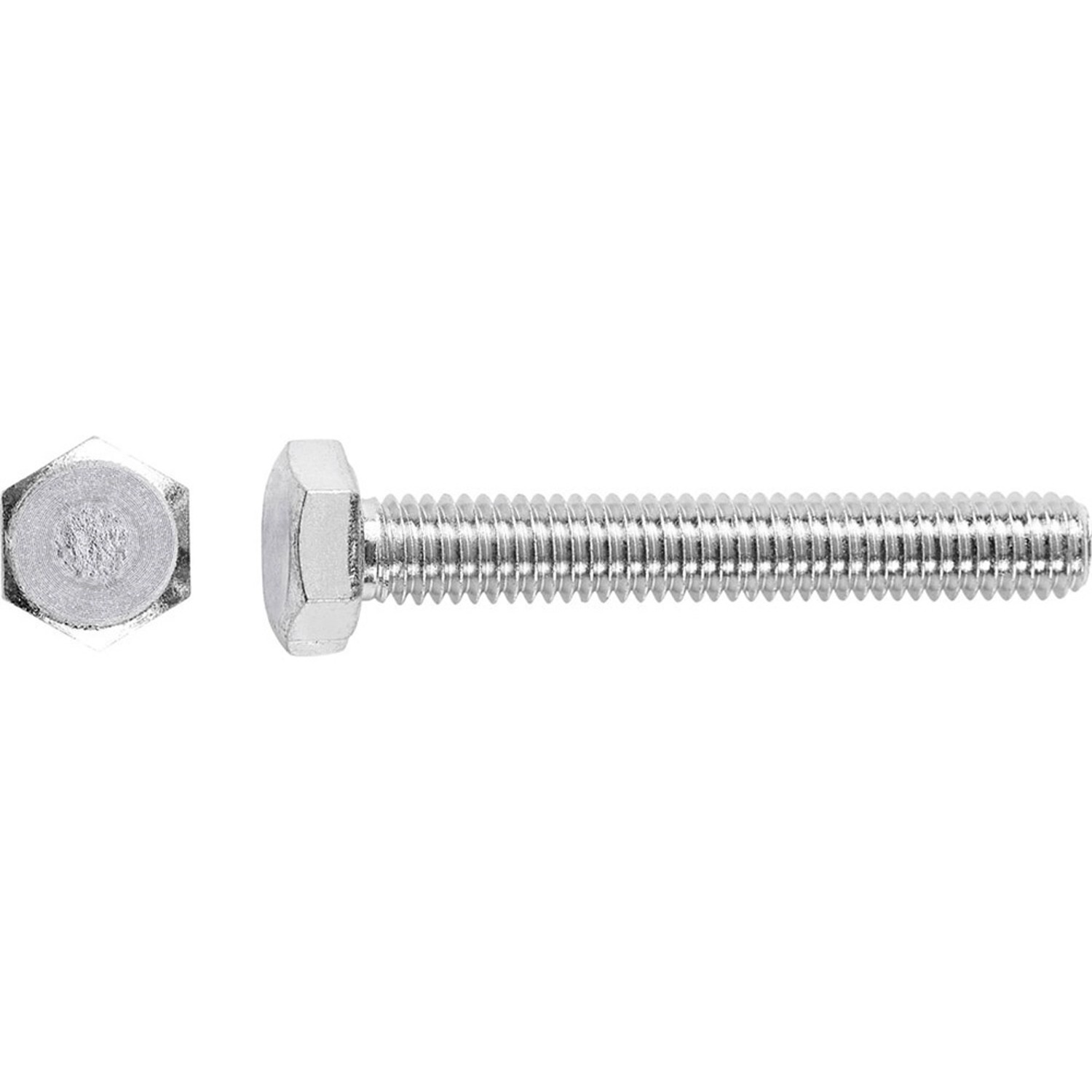 Lux-Tools Śruba pełny gwint stal nierdzewna 8x80mm 10szt.