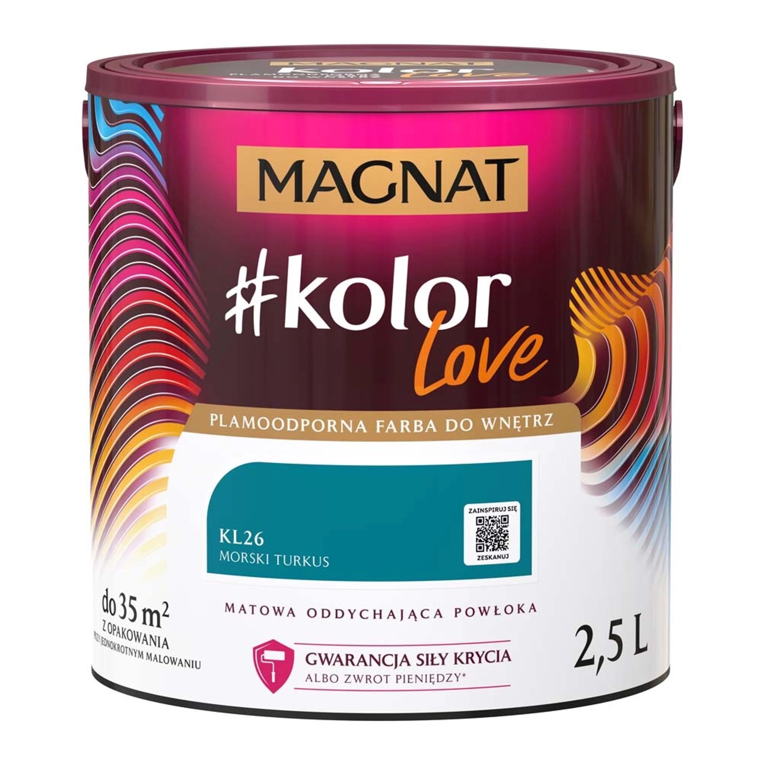 Farba Magnat KolorLove turkus 2,5 l
