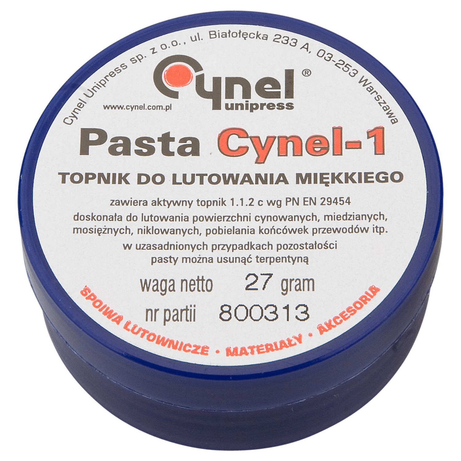 Cynel Topnik do lutowania miękkiego 27 g