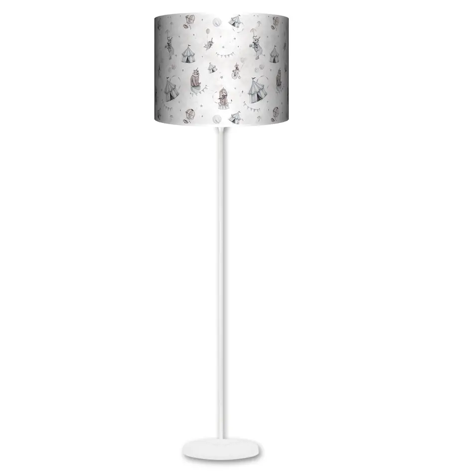 Lampa stojąca MAXI Baśniowy Cyrk na szarym - kolor podstawy do wyboru FL - szary
