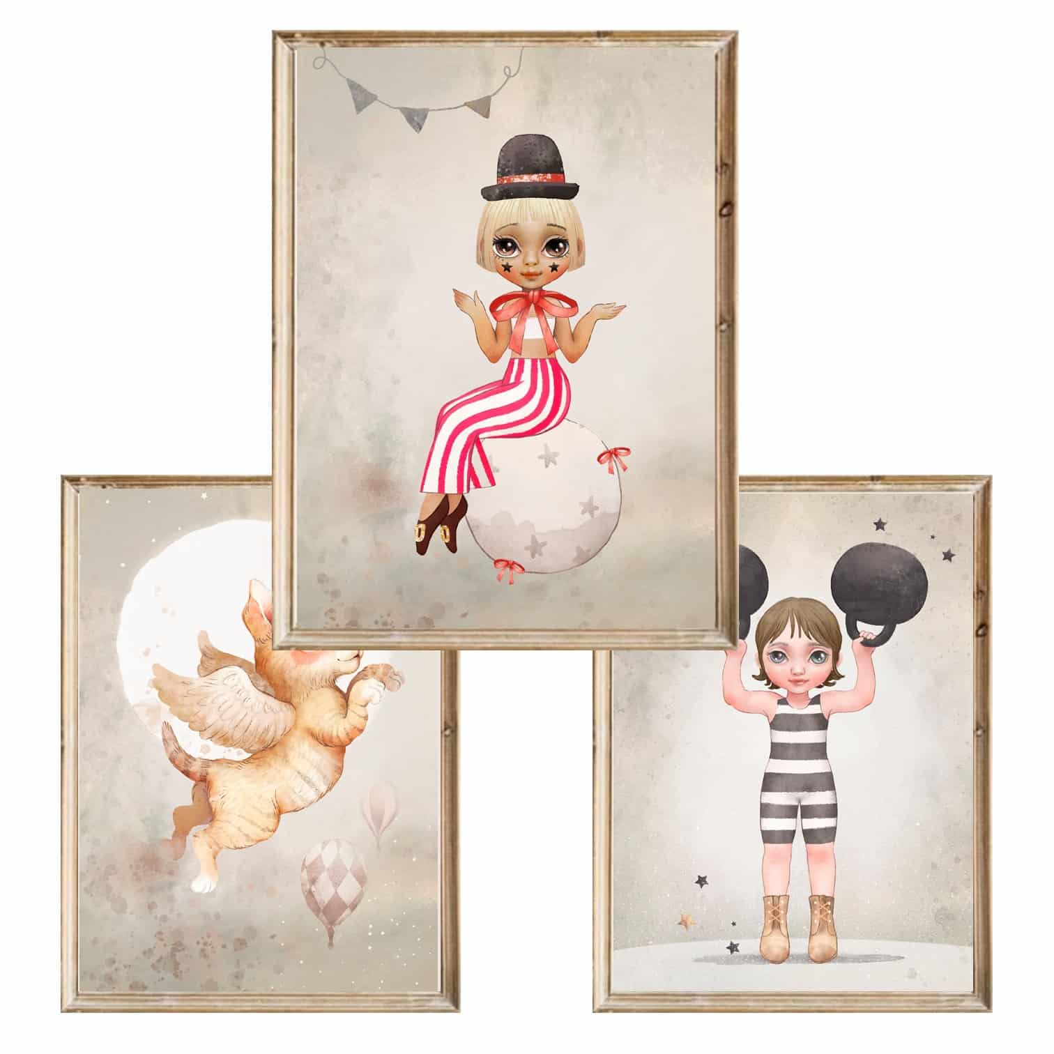 Zestaw trzech plakatów dla dzieci Fairy Land 3 - A4