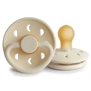 Smoczek Moon Kauczuk Cream Rozmiar do Wyboru PAP - 2 (6-18 miesięcy)