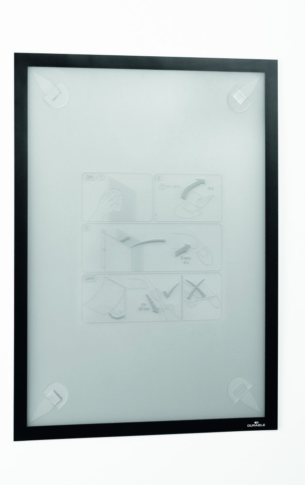 Ramka magnetyczna Durable Duraframe Wallpaper, samoprzylepna,A3, czarny