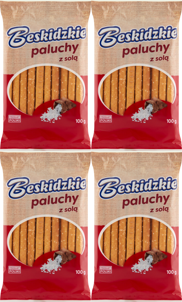 4x Paluchy Beskidzkie, z solą, 100g
