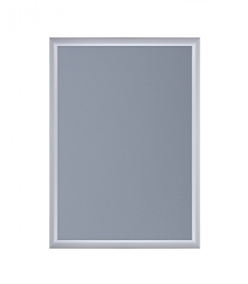 Ramka plakatowa 2x3, A0, narożniki ścięte, srebrny