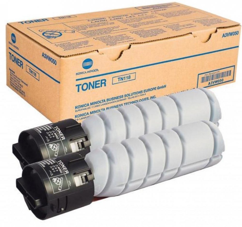 Toner Konica Minolta A3VW050 (TN-118), 2x12000 stron, 2 sztuki, black (czarny)