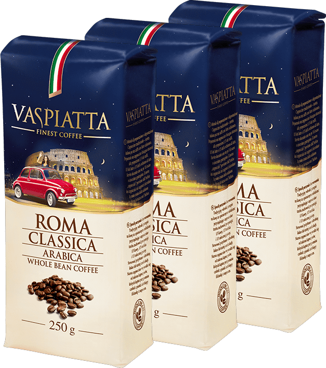 3x Kawa mielona Vaspiatta Roma Classica, 250g