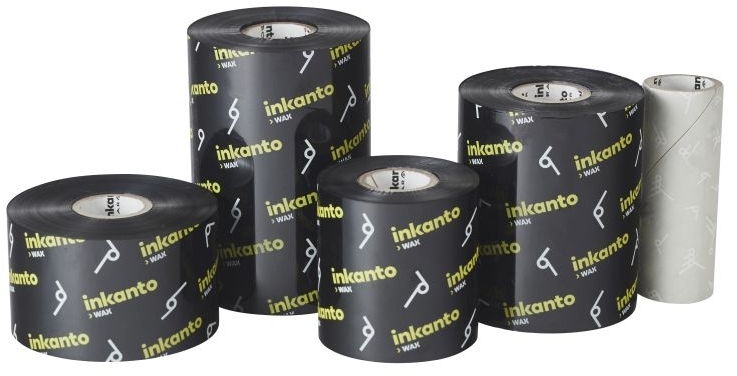 Taśma termotransferowa Inkanto AWR470, woskowa, 110mmx300m, czarny