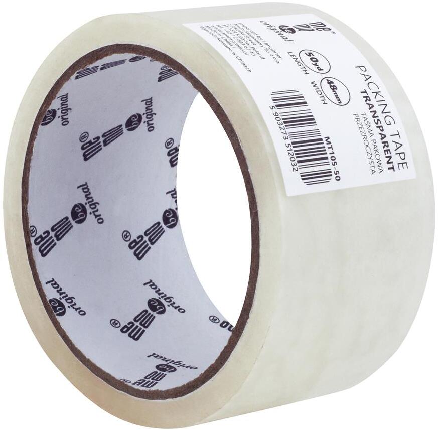 Taśma pakowa MemoBe, akryl, 48mmx50yd, transparentny