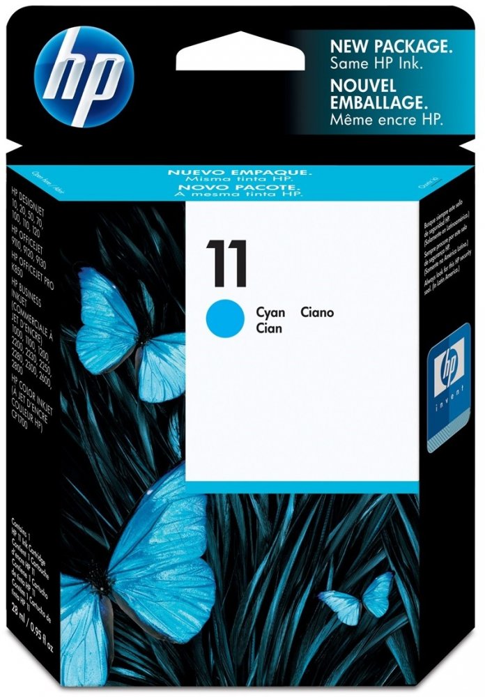 Tusz HP 11 (C4836A), 2350 stron, cyan (błękitny)