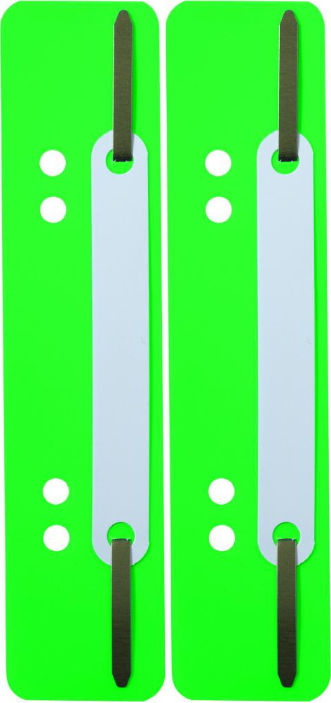 2x Wąsy skoroszytowe spinające dokumenty Durable, 25 sztuk, zielony