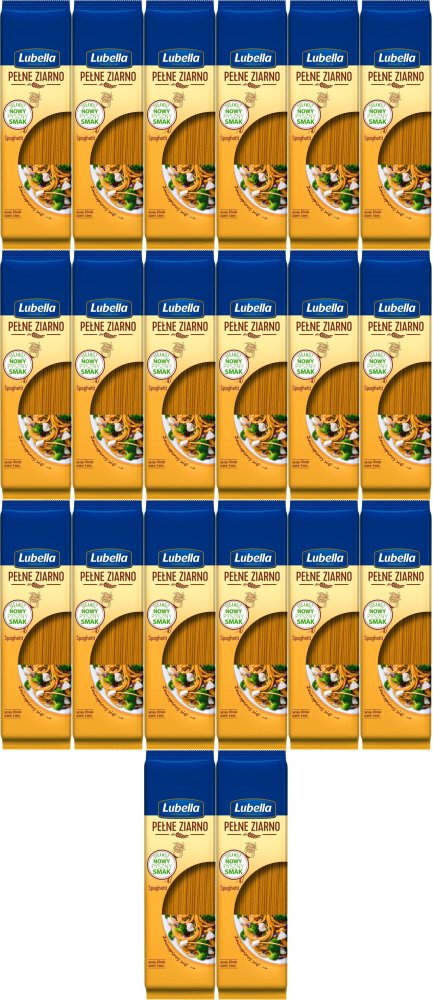 20x Makaron pełnoziarnisty Lubella, spaghetti, 400g