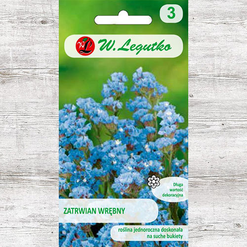 1 pac, Limonium sinuatum (Sărăturică) albastru Legutko - Semințe: Mod de ambalare: 0.3 g