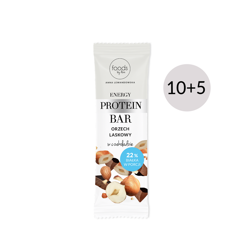 Energy Protein Bar orzech laskowy, 35 g x15
